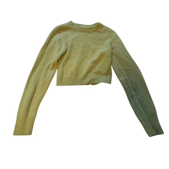 Urban Outfitters Cropped Lime Green Sweater - Picture 1 of 4